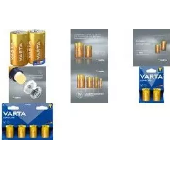 Baterija Varta 4114 LONGLIFE Baby C 1,5V – dydis C (R14) šarminė vienkartinė