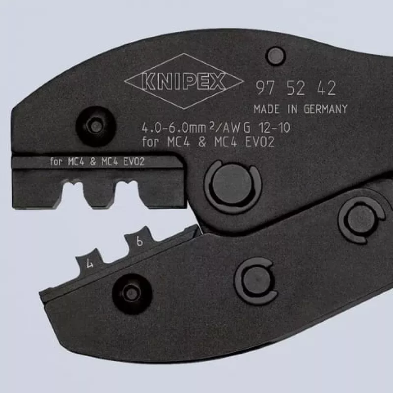 Krimpavimo replės Knipex PreciForce 97 52 42 – MC4 EVO2 saulės jungtims