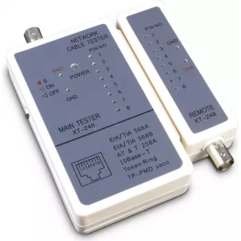 Tinklo kabelių testeris Inter-Tech 88887209 Pilka