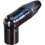NEUTRIK XLR jungties kištukas, kampinis, 4 kontaktų, juodas NC4MRX-B 1 vnt.