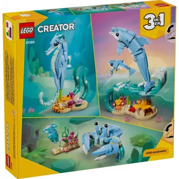 LEGO CREATOR 3 IN 1 31385 Jūrų gyvūnai: Gražūs delfinai