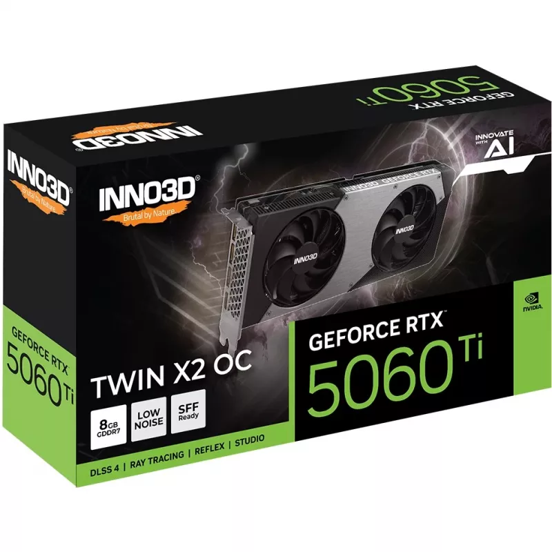 INNO3D GeForce RTX 5060 Ti 8 GB GDDR7 TWIN X2 OC vaizdo plokštė