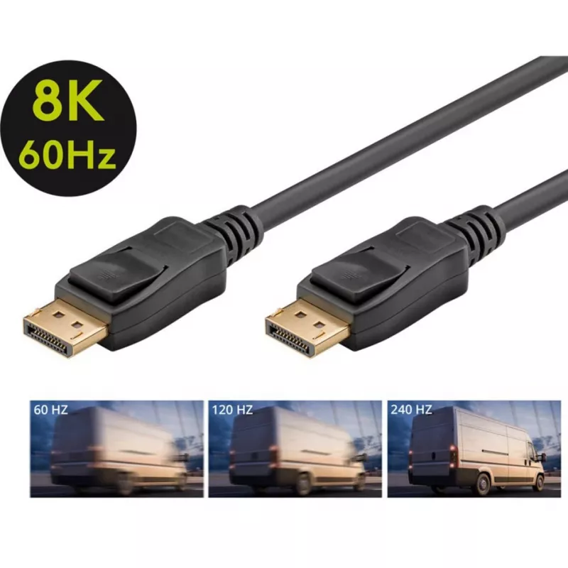 Goobay DisplayPort kabelis 74749 3 m Juodas