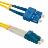 Qoltec šviesolaidinis laidas – vienmodis SC/UPC (M) į LC/UPC (M) – 1 m – dupleksas – 9/125 µm – G.652D