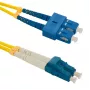 Qoltec šviesolaidinis laidas – vienmodis SC/UPC (M) į LC/UPC (M) – 1 m – dupleksas – 9/125 µm – G.652D