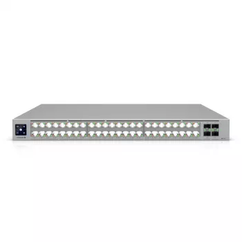 Ubiquiti ECS-48-POE (2150W) ĮMONĖS KLASĖS 48 PŲRTŲ, 3 sluoksnio Etherlighting POE+++ jungiklis, 10 GbE RJ45, 25G SFP28