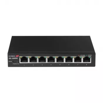 Edimax GS-5008E tinklo jungiklis valdomas Gigabit Ethernet (10/100/1000) Juodas