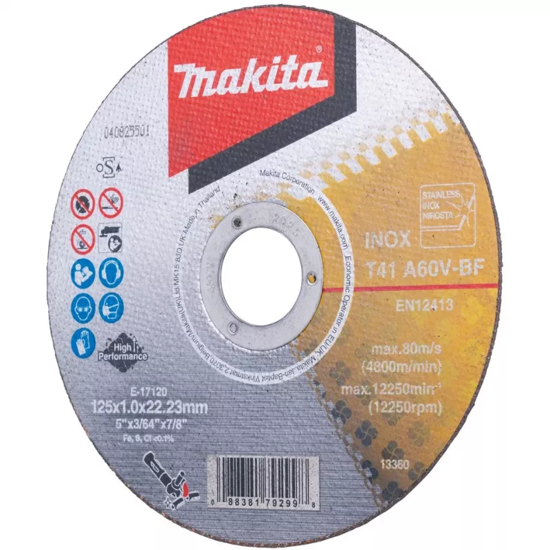 Pjovimo diskas Makita E-17120-12 tiesus 125 mm 12 vnt.