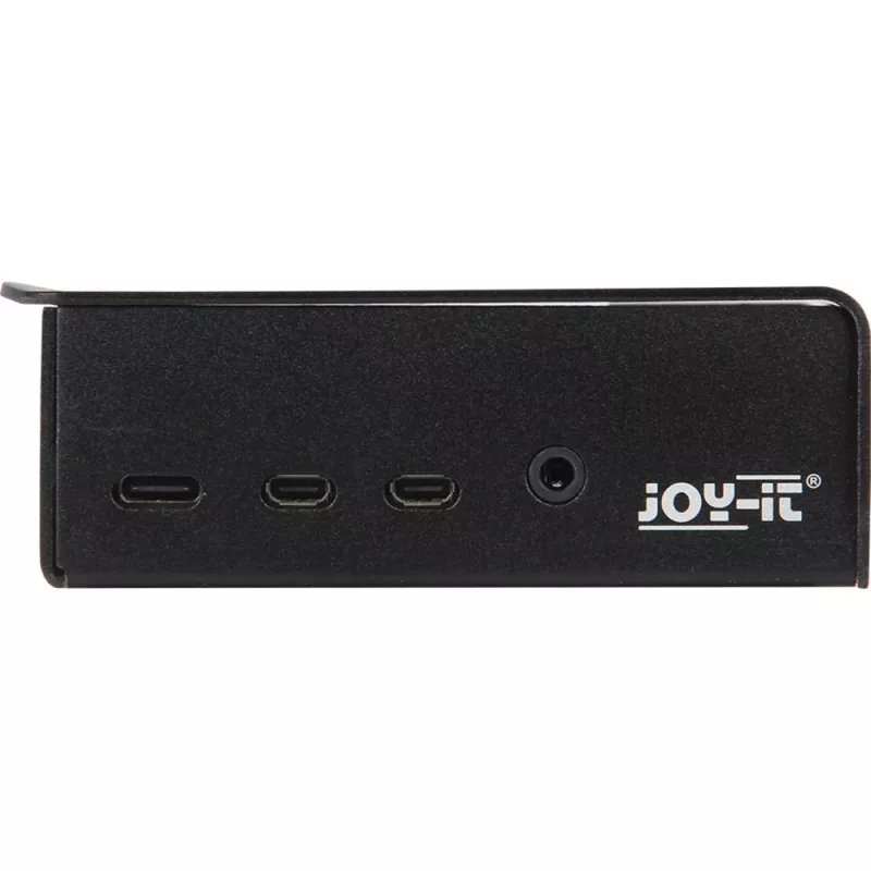 JOY-IT RPI CASE ALU06 – korpusas, skirtas Raspberry Pi 4, aliuminis, juodas (RB-ALUCASEP4+06)