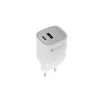 Įkroviklis NATEC NUC-2140, 30W, USB-C PD 3.0 + USB-A, Samsung AFC, Baltas