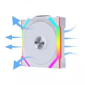 Lian Li UNI FAN SL Wireless 120 ARGB Reverse Blade White 3 vnt. komplektas