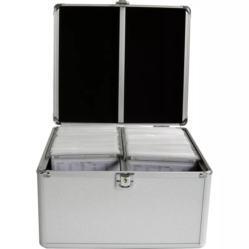 MEDIARANGE BOX76 dėžutė diskams – talpina 300 diskų, sidabrinė, 120 mm, aliuminis