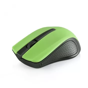 Belaidė optinė pelė Modecom MC-WM9 RF 1200 DPI, juoda/žalia