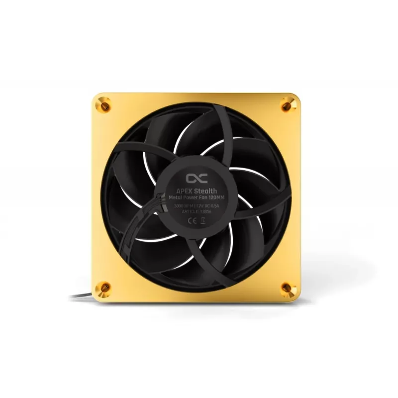 Alphacool LUAC-054 120mm korpuso ventiliatorius – auksinis
