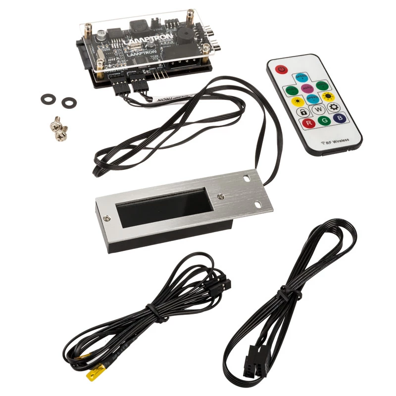 Lamptron TC20 PCI RGB ventiliatorių ir LED valdiklis – sidabrinis