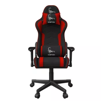 Gembird GC-SCORPION-01X – žaidimų kėdė PC, juoda/raudona