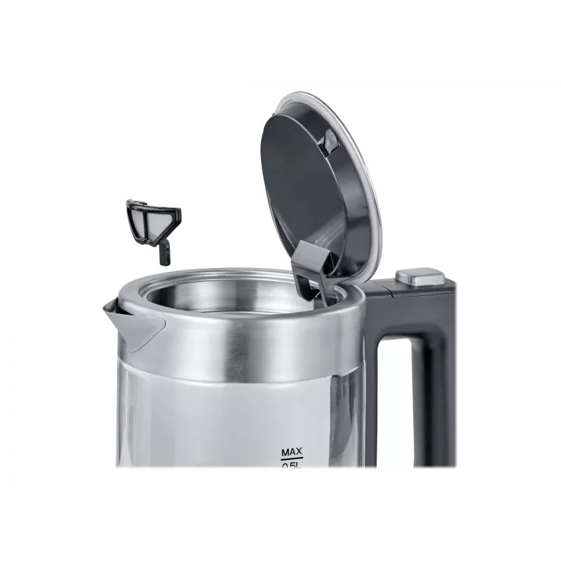 Severin WK 3472 Elektrinis virdulys 0,5 L Sidabrinis 1100 W (WK3472)