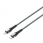 ColorWay Laidas Type-C – Apple Lightning (PD Greitasis Įkrovimas) 3.0A (30W), 1m | CW-CBPDCL033-GR