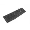 Laidinė pilno dydžio klaviatūra NATEC NAUTILUS NKL-1950 — USB, QWERTY US International, 105 klavišų, juoda