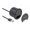 DeLOCK 62794 Į stalą montuojamas USB centras su 3 prievadais