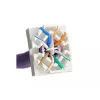 Keystone modulis Alantec MB005-1 plokščias nerūdijantis plienas RJ-45, lizdas, Cat6a, AWG 22/24