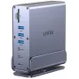 Docking stotelė Unitek D1135AGY01 DisplayLink adapteris su trigubu 4K palaikymu, 15-in-1, 15W PD maitinimas