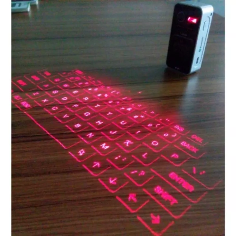 Lazerinė projekcinė klaviatūra Doy model kompaktiška nešiojama belaidė Bluetooth klaviatūra