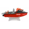 Amewi Rescue Boat 26117 – gelbėjimo valtis su bešepetėliu vandens srovės varikliu, 320 mm, juoda/raudona
