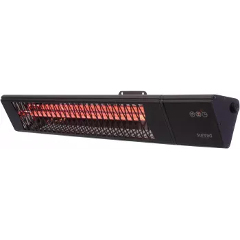 Infraredinis šildytuvas SUNRED PRO25W-SMART, sieninis trikampis tamsus, 2500 W, juodas, IP55