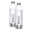 Brita 1043722 gazuoto vandens butelis – nerūdijančio plieno, 1 l, skaidrus, 2 vnt. pakuotė