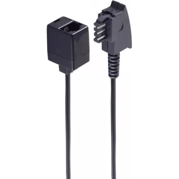 Telefono laidas ShiverPeaks BS71035 0,2 m Juodas