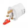 Maitinimo adapteris IBOX iaukeu su keičiamais kištukais UK (G tipas) ir EU (E tipas), 100–240V 50/60Hz, 7,5A, baltas
