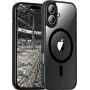 JT Berlin BackCase Pankow Hybrid MagSafe dėklas, Apple iPhone 17, juodas/permatomas (11159)