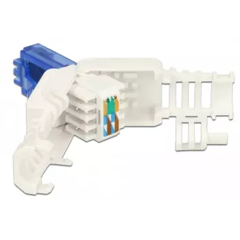 RJ-45 kištukas Cat.6A DeLOCK 86417 mėlynai baltas