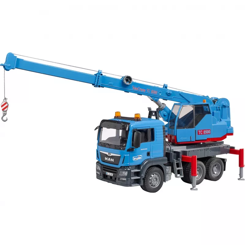 Sunkvežimis su kranu BRUDER MAN TGS Kran-LKW Mėlynas ABS 03771