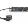 Aliumininis rozetinis blokas Digitus DN-95411 3 saugios rozetės 2m