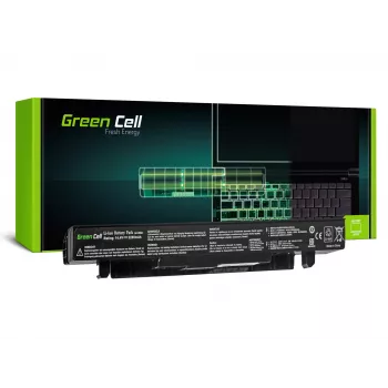 Green Cell AS58 baterija nešiojamiesiems ASUS kompiuteriams – Li-Ion 2200 mAh, 14,4 V, 4 elementai, juoda