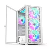 PC korpusas Montech X3 GLASS Midi Tower baltas