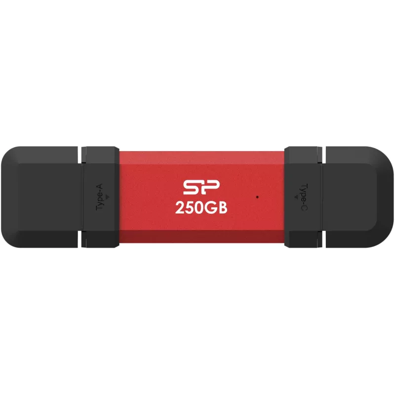 Nešiojamas SSD diskas Silicon Power DS72 250GB, USB-C/USB-A 3.2 Gen 2