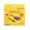 USB-C į DVI adapteris DeLOCK 1m 85320