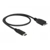 USB laidas DeLOCK 0,5 m USB 3.1 C – Micro USB 3.1 B