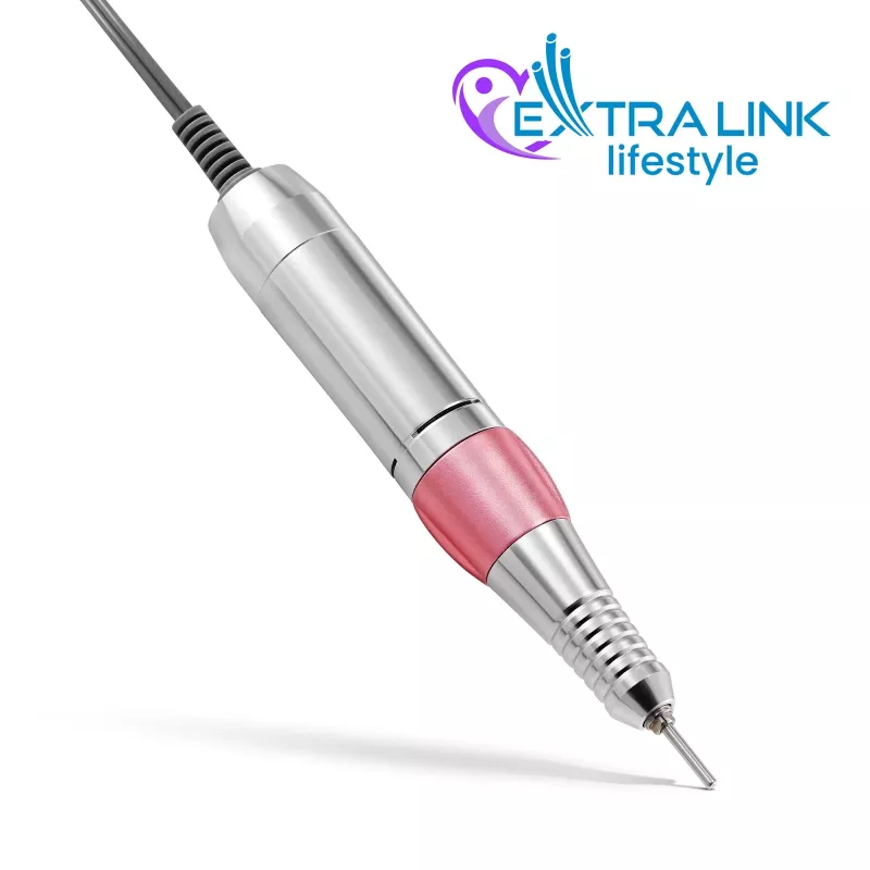Elektrinis nagų grąžtukas Extralink NAIL DRILL-202 65W Rožinis
