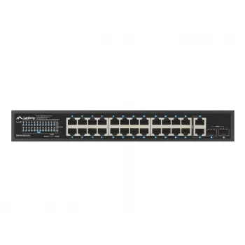 Nevaldomas LANBERG jungiklis RSGE-24P-2GE-2S-360 su 24 RJ-45 Ethernet prievadais