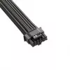 CableMod Basics Universal 12V 2x6 kabelis, 90° jungtis, 16 kontaktų į 16 kontaktų - juodas, 60 cm, var. A
