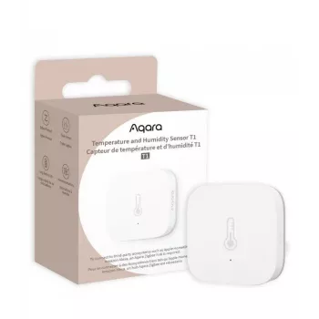 Aqara TH-S02D temperatūros ir drėgmės jutiklis baltas, suderinamas su HomeKit, Alexa, Google