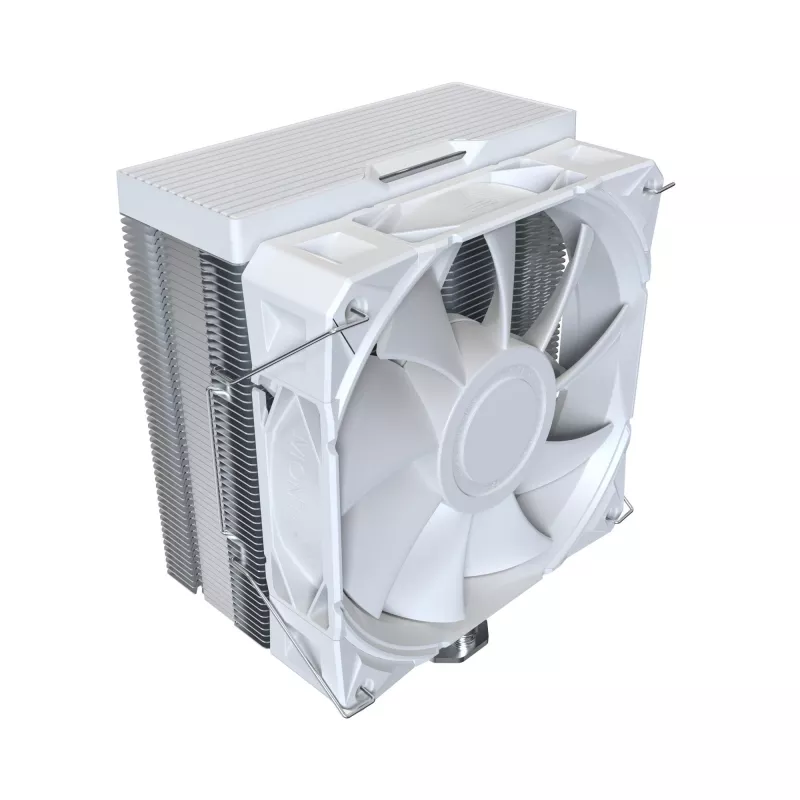 Oro aušintuvas CPU Montech NX400, 2x120 mm ventiliatoriai, baltas, 156×74×120 mm, TDP 270 W