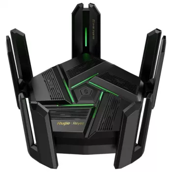 Stalinis belaidis maršrutizatorius RUIJIE RG-EW7200BE PRO — dviejų juostų Wi‑Fi 7 (2,4/5 GHz), 5765 Mbps, 9x RJ-45 LAN (10/100/1000/2500), USB, juodas