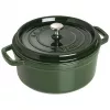 Ketaus troškintuvas Staub 40509-356-0 3,8 L žalias, apvalus