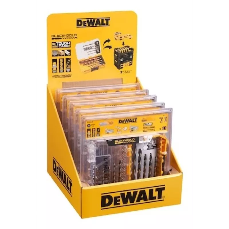 DeWalt DT20620-QZ metalinių grąžtų rinkinys 10 vnt HEX 1/4
