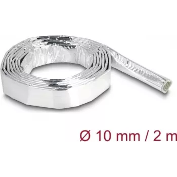 Apsauginė rankovė kabeliams DeLOCK stiklo pluoštas aliuminis 2m x 10mm